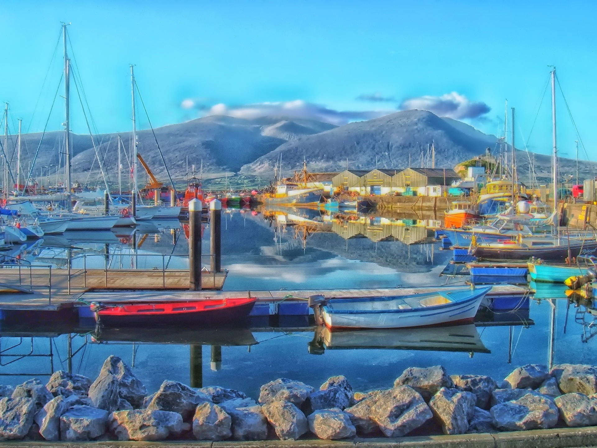 Tralee bay's boats, County Kerry